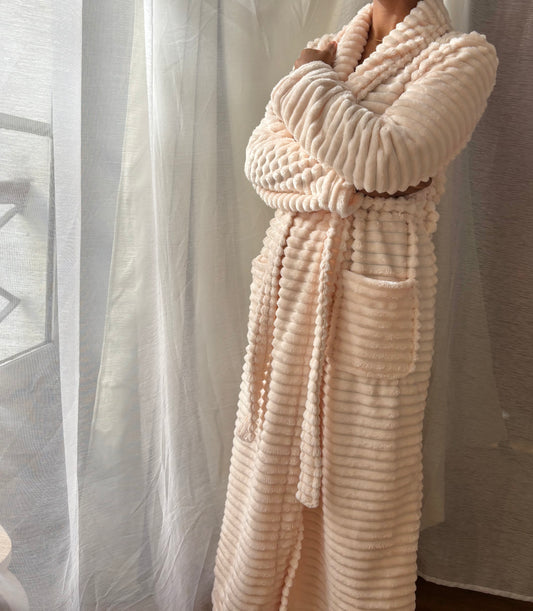 Peignoir Pilou - Le Poudré Délicat en pilou doux – Maison Douceur Paris