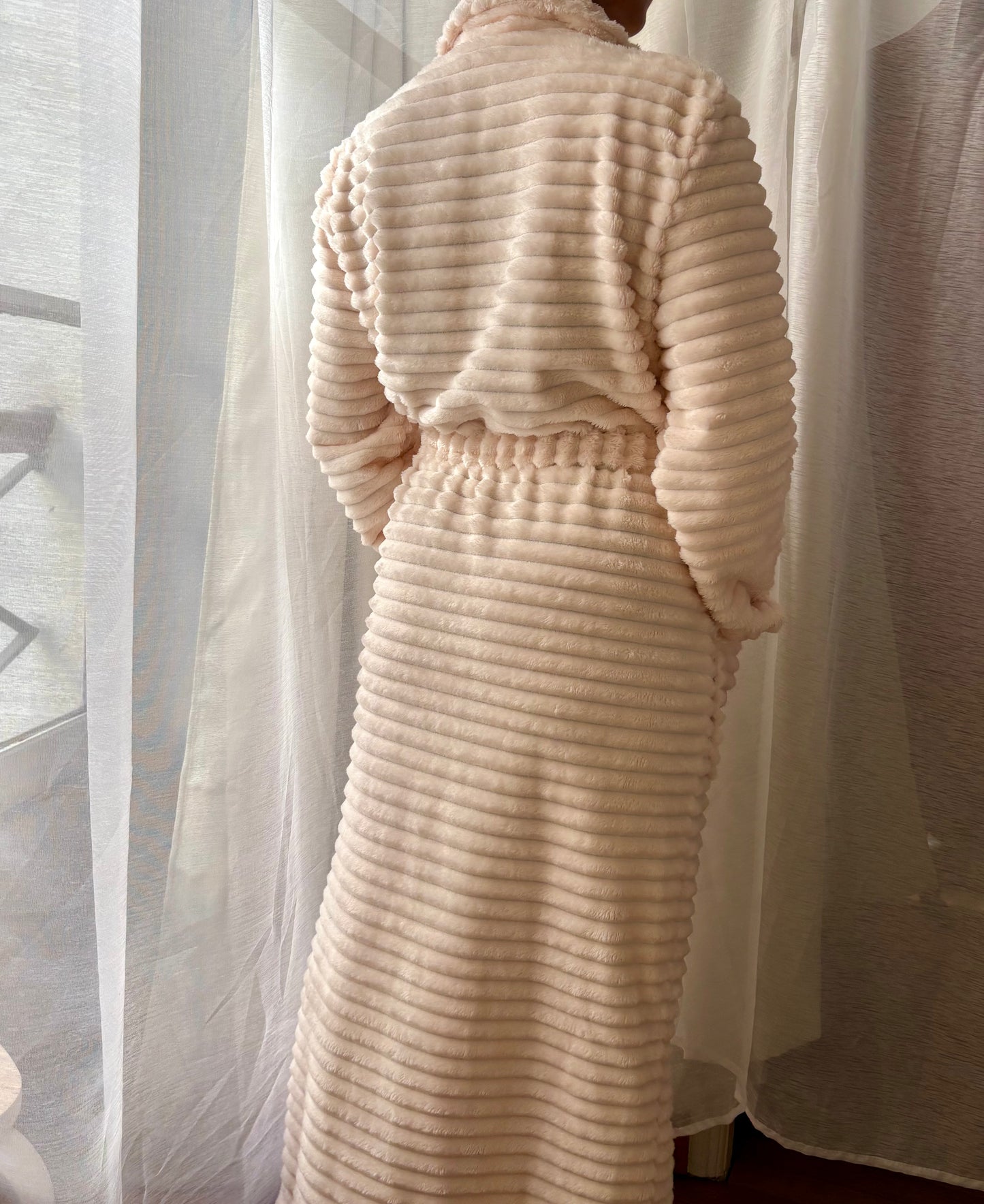 Peignoir Pilou - Le Poudré Délicat en pilou doux – Maison Douceur Paris