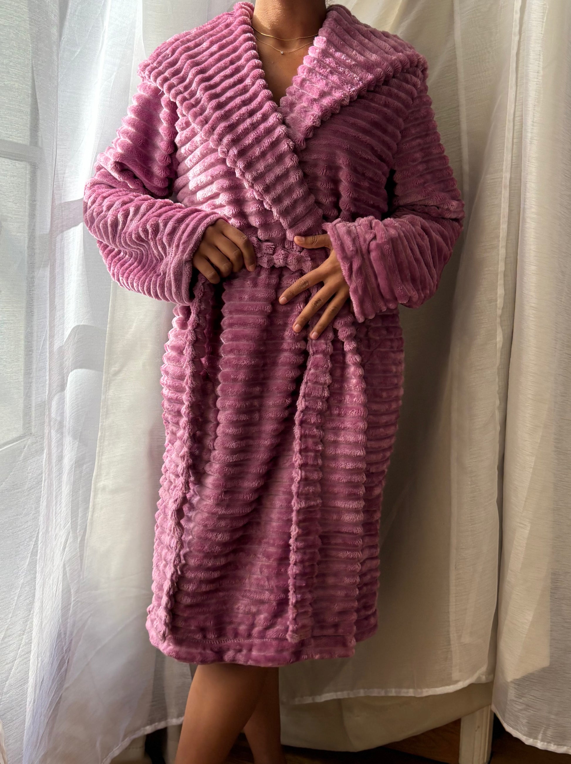 Peignoir Pilou Doux - Le Petit Pétale en pilou doux – Maison Douceur Paris