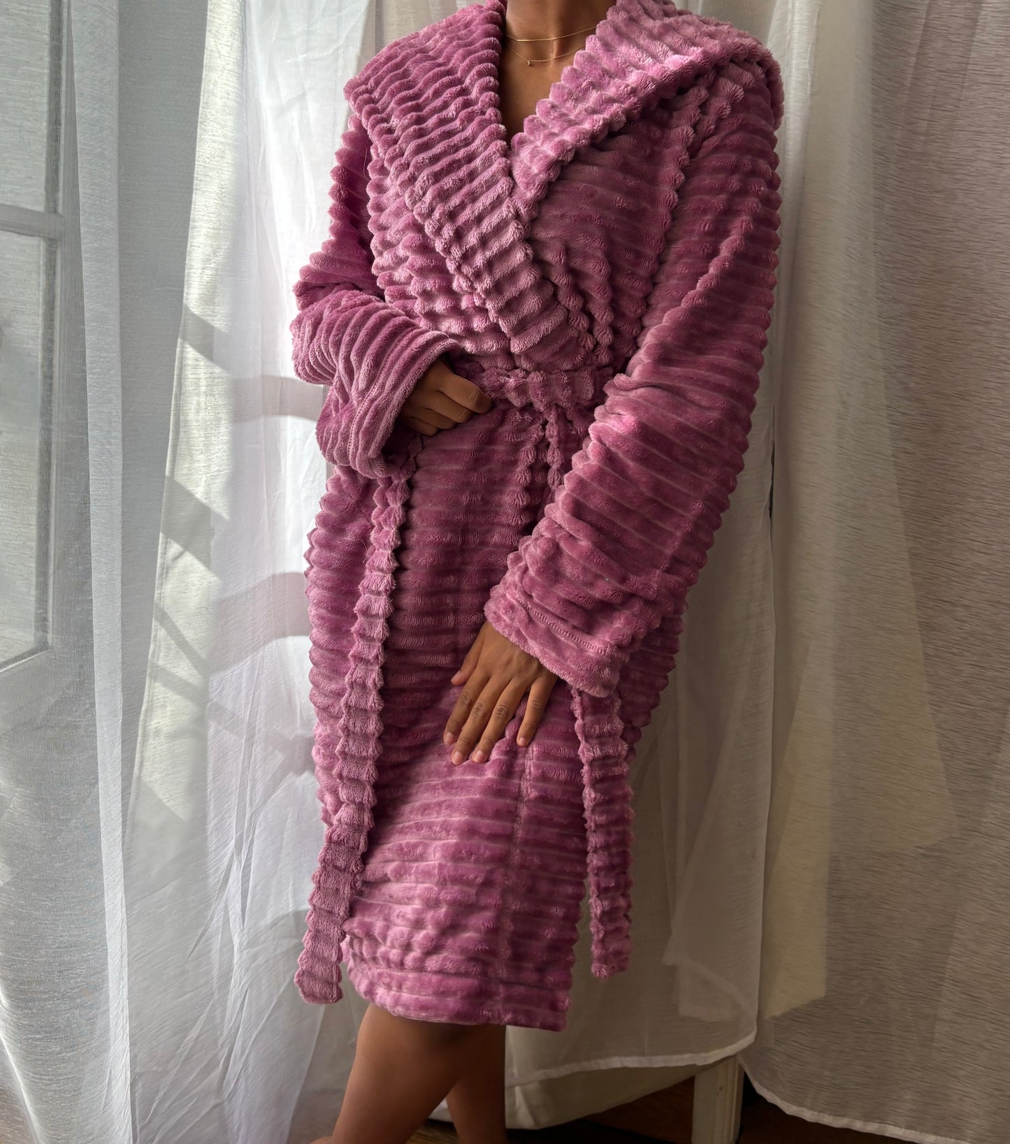 Peignoir Pilou Doux - Le Petit Pétale en pilou doux – Maison Douceur Paris