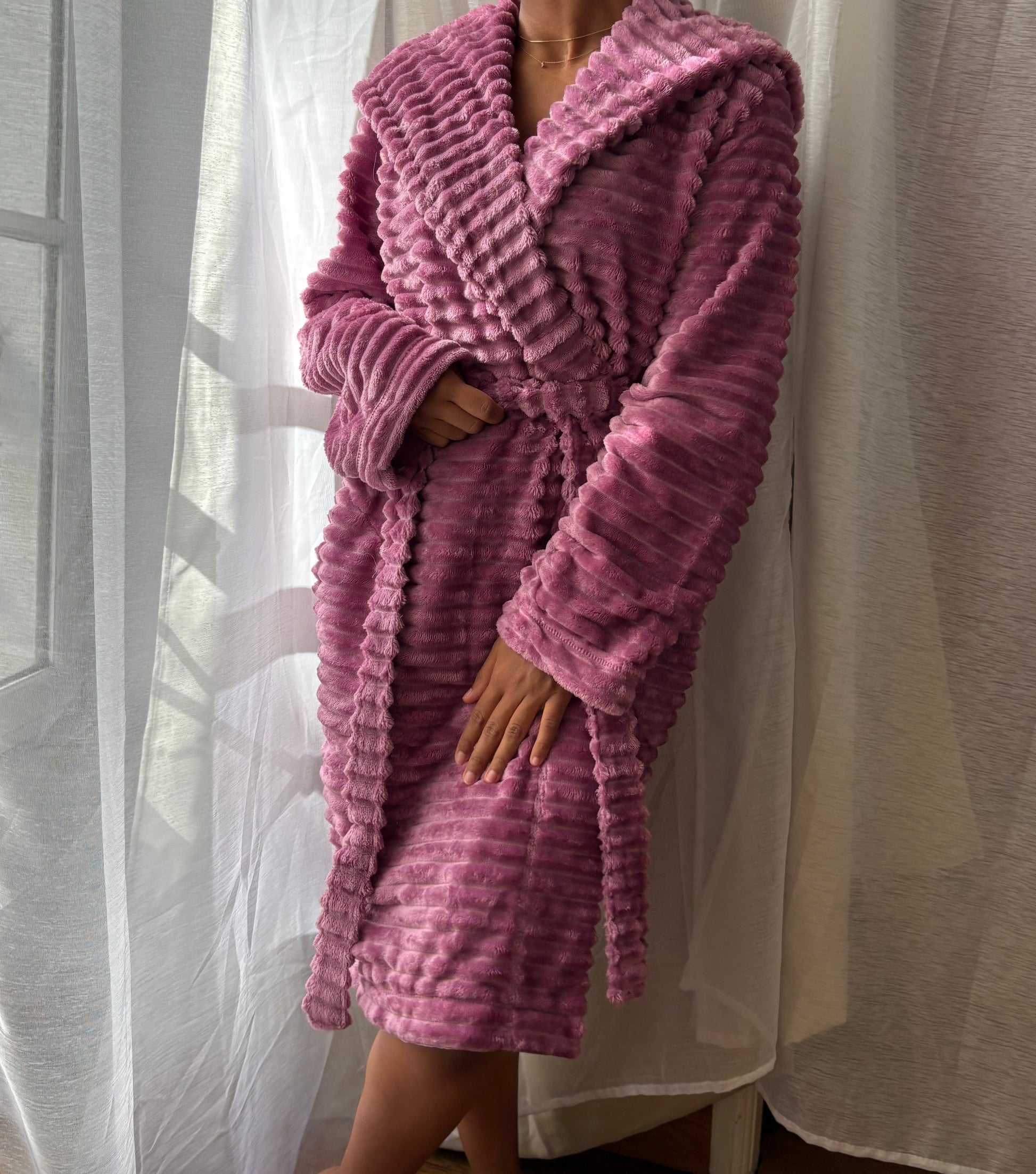 Peignoir Pilou Doux - Le Petit Pétale en pilou doux – Maison Douceur Paris