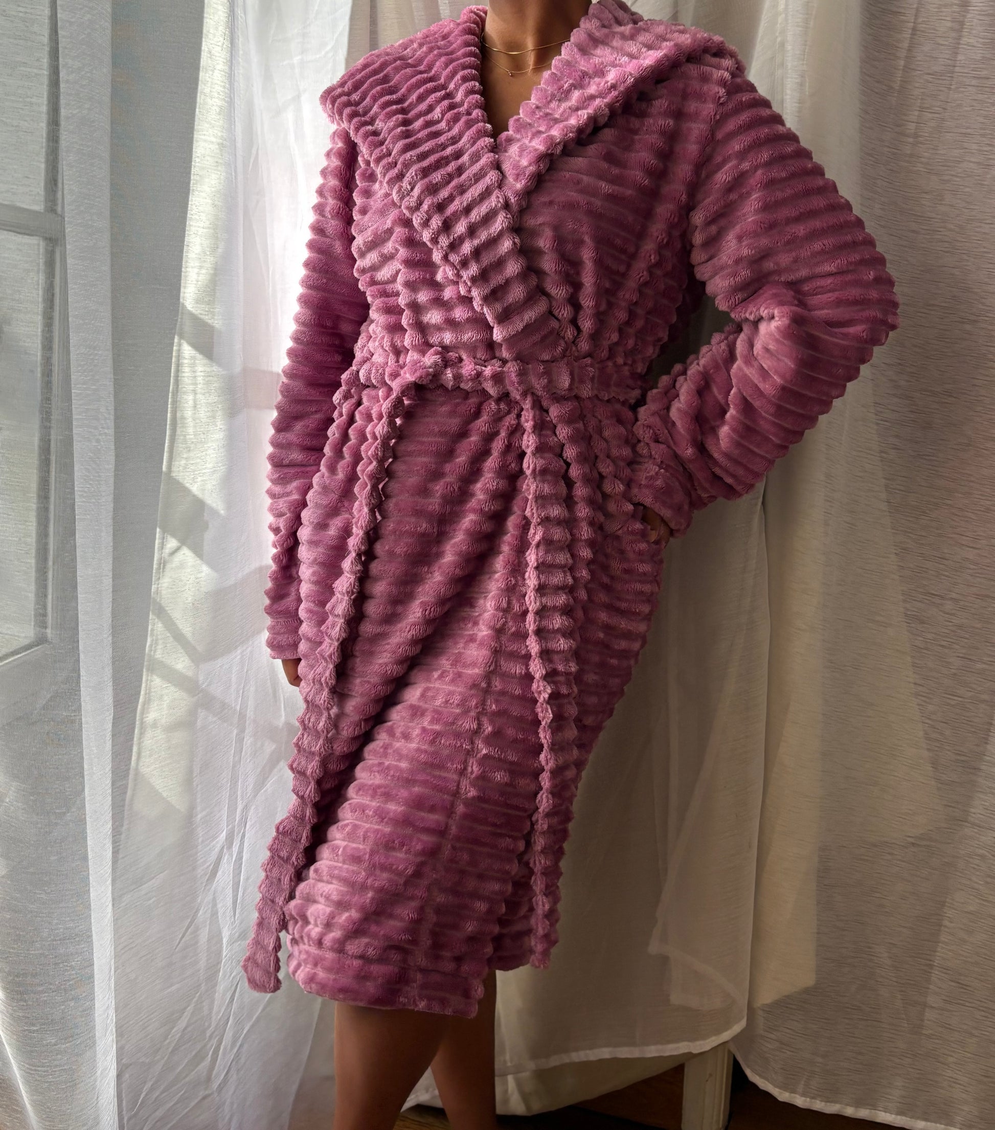 Peignoir Pilou Doux - Le Petit Pétale en pilou doux – Maison Douceur Paris