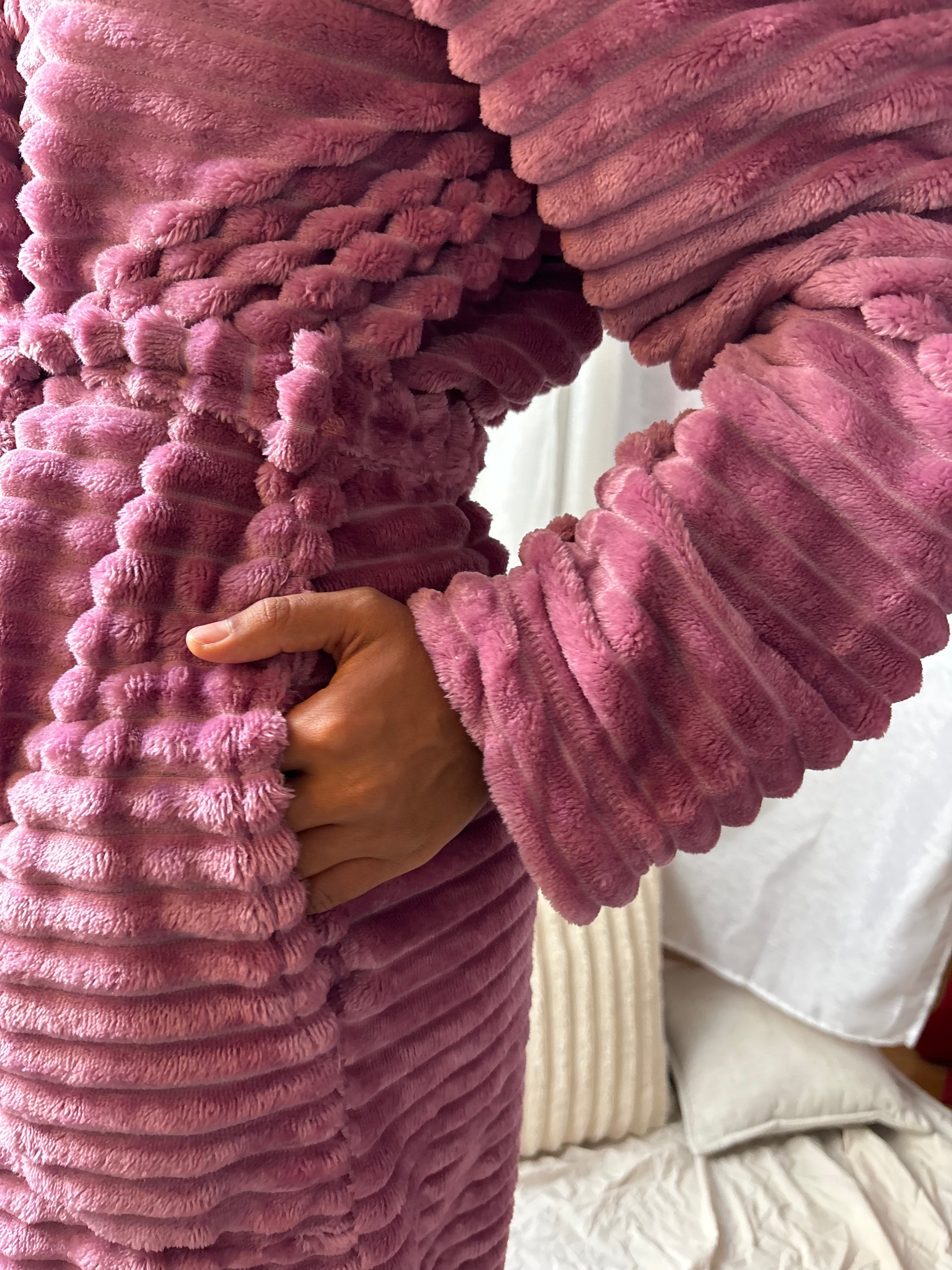 Peignoir Pilou Doux - Le Petit Pétale en pilou doux – Maison Douceur Paris