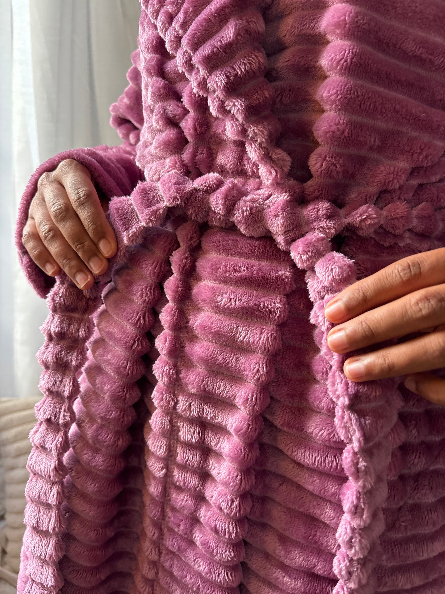 Peignoir Pilou Doux - Le Petit Pétale en pilou doux – Maison Douceur Paris