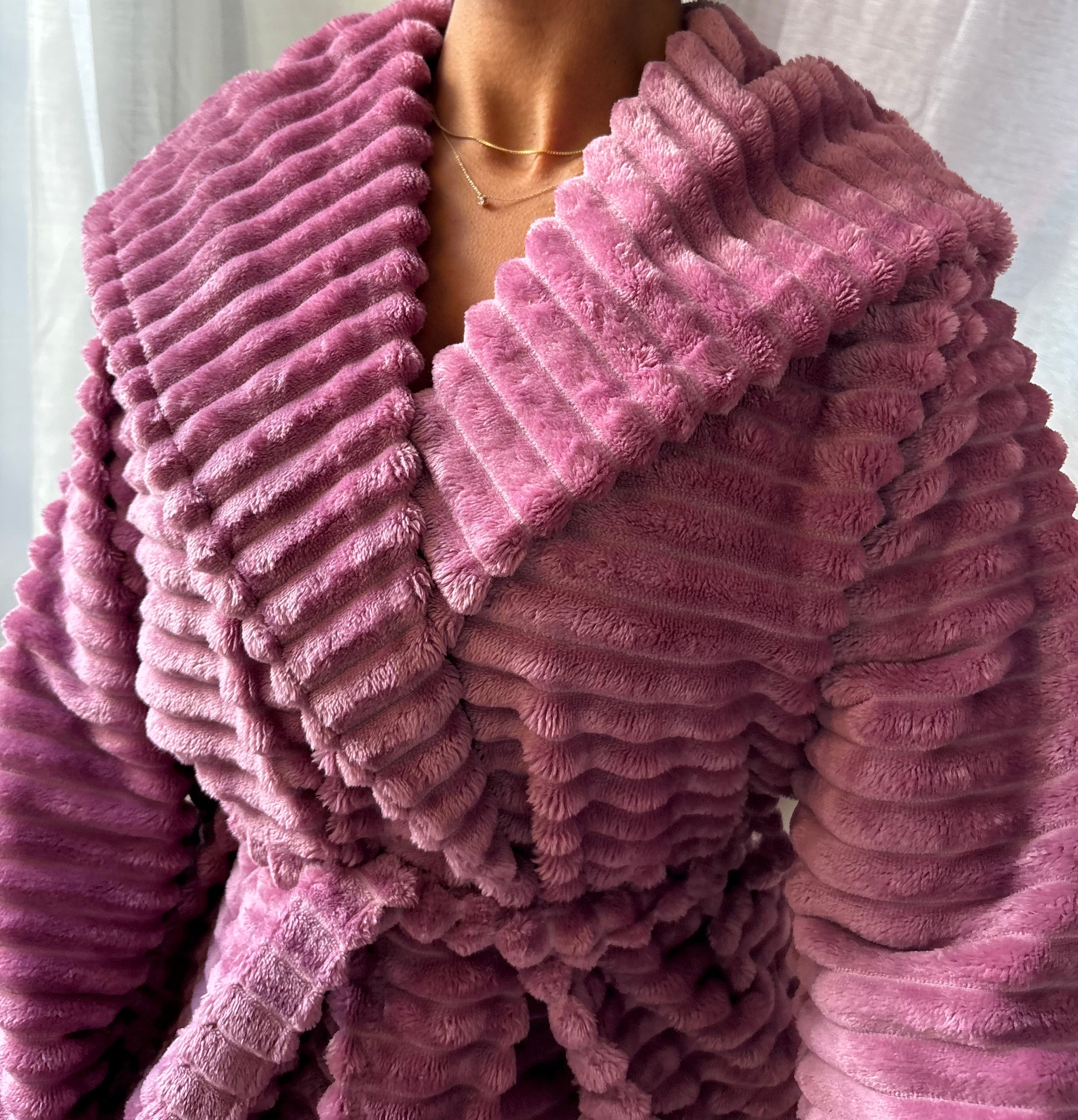 Peignoir Pilou Doux - Le Petit Pétale en pilou doux – Maison Douceur Paris